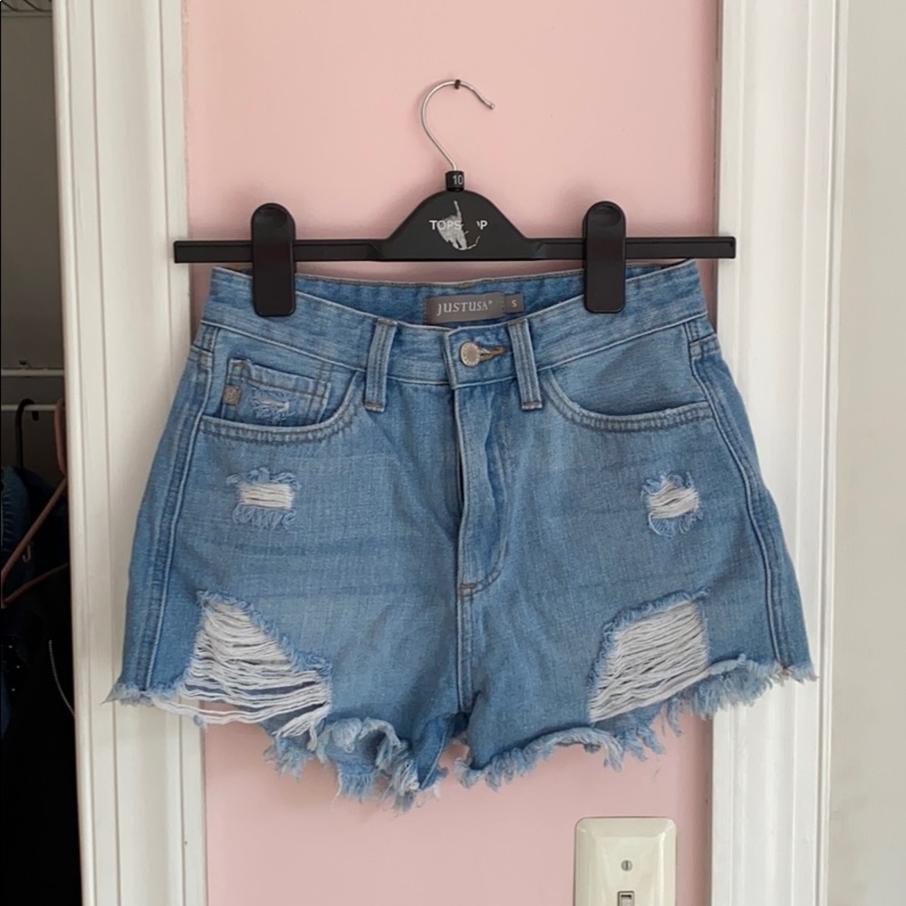 Denim shorts